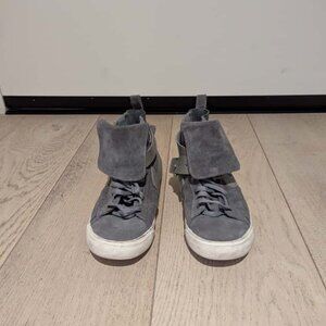 Nike High Top Grey Suede Sneakers Size 5.5